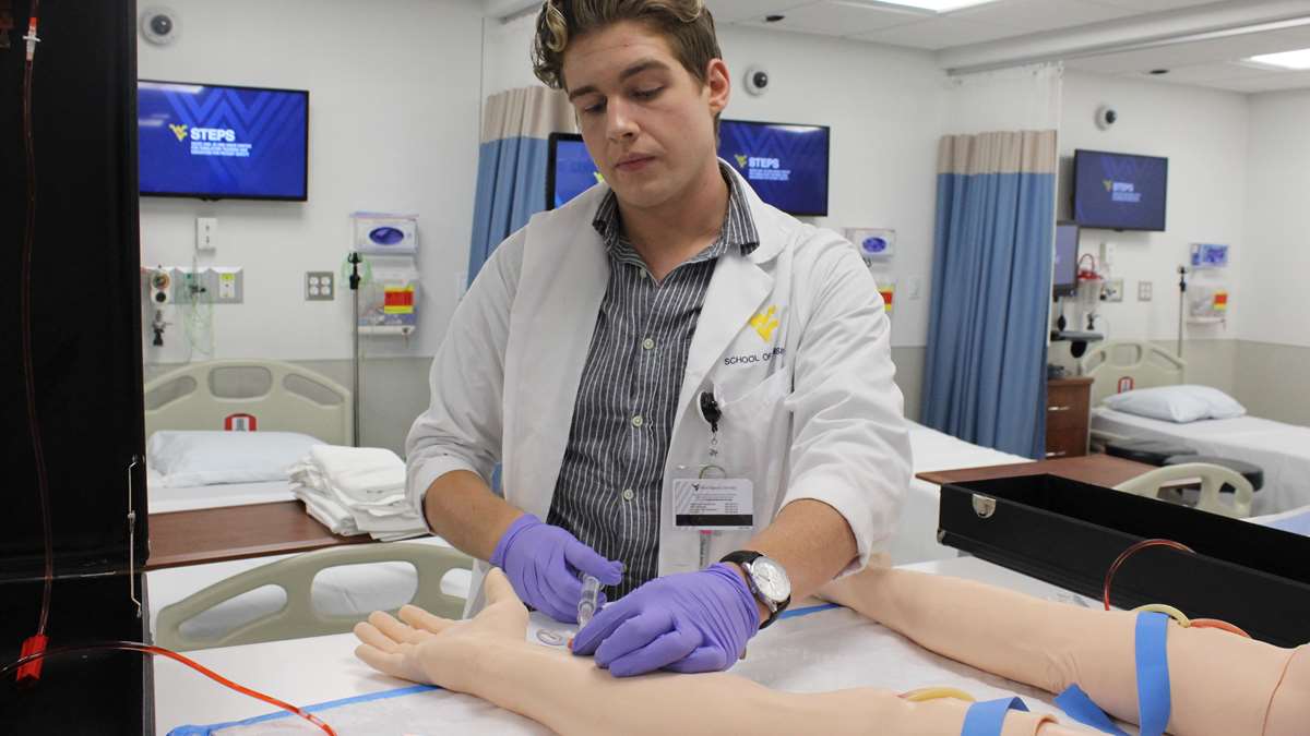 Luke inserting IV